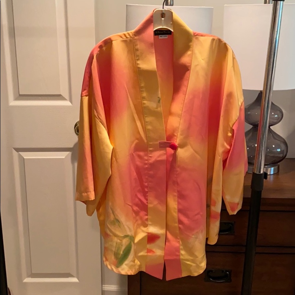 Silk kimono jacket -XL/2X